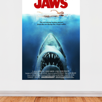 « Les Dents de la Mer » – Affiche cinéma culte (1975)