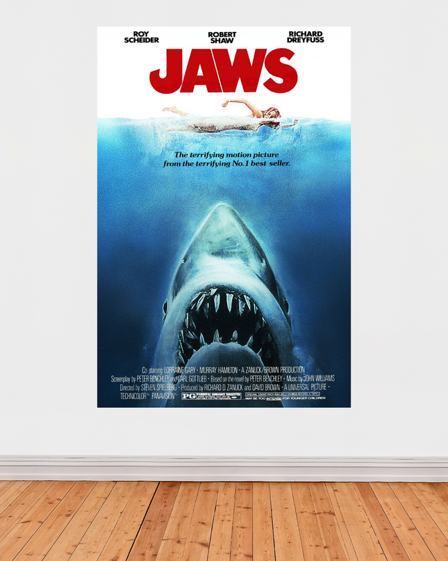 « Les Dents de la Mer » – Affiche cinéma culte (1975)