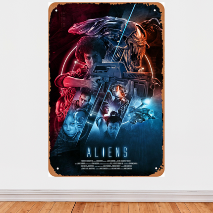 « Aliens » – Affiche culte cinéma science-fiction (1986)