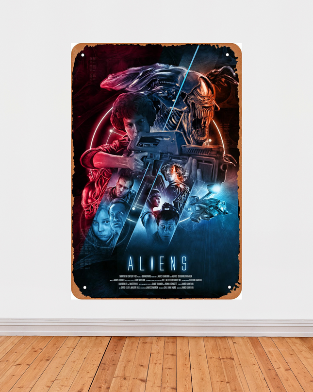 « Aliens » – Affiche culte cinéma science-fiction (1986)
