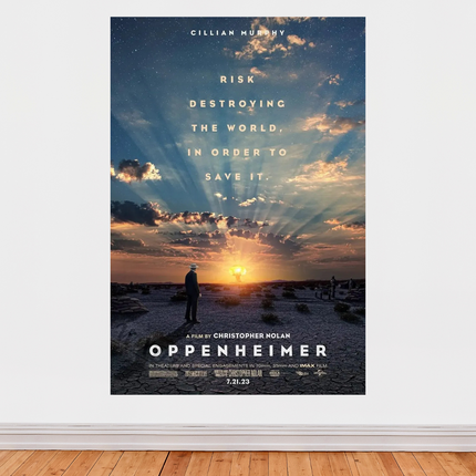 « Oppenheimer » – Affiche cinéma épique (2023) par Christopher Nolan