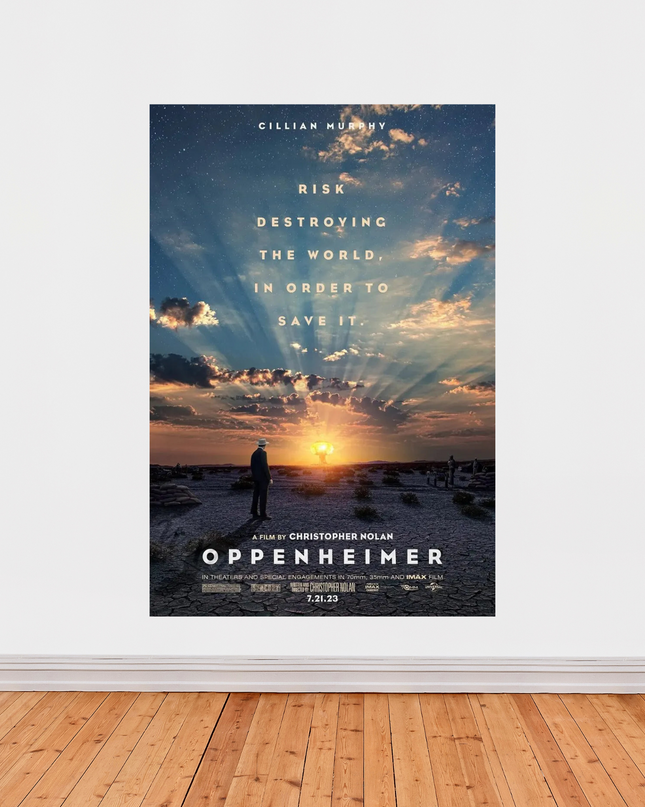 « Oppenheimer » – Affiche cinéma épique (2023) par Christopher Nolan