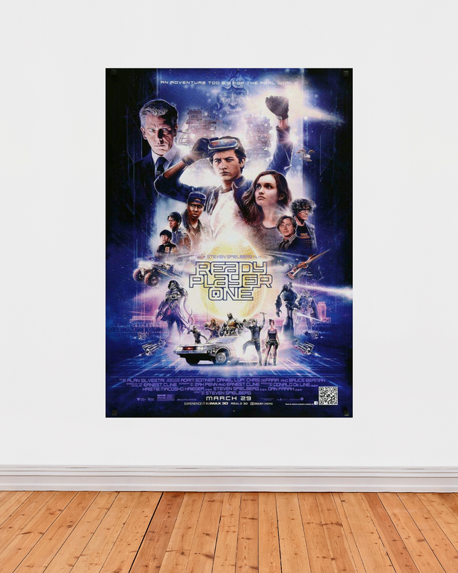 Affiche « Ready Player One » – Film de Steven Spielberg (2018) – Univers virtuel et rétro-gaming