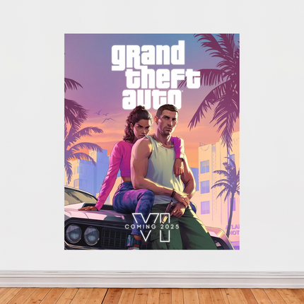 Affiche « Grand Theft Auto VI » – Artwork officiel GTA 6 (2025)