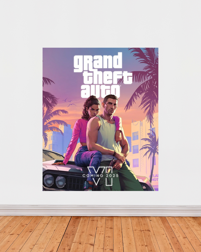 Affiche « Grand Theft Auto VI » – Artwork officiel GTA 6 (2025)