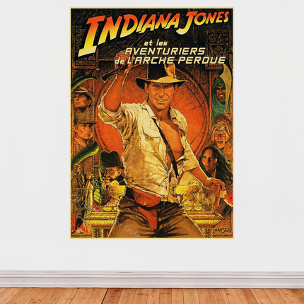 « Indiana Jones et les Aventuriers de l’Arche Perdue » – Affiche vintage culte