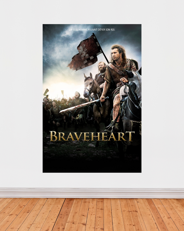 « Braveheart » – Affiche du film historique culte avec Mel Gibson