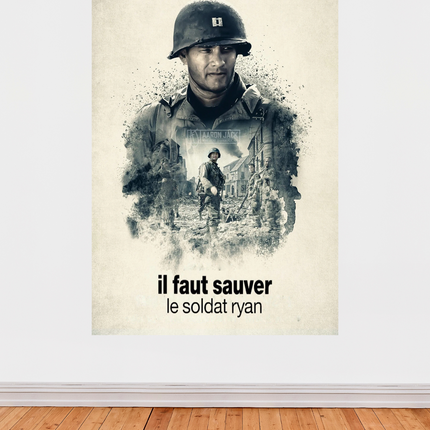 « Il faut sauver le soldat Ryan » – Affiche cinéma culte de guerre (1998)