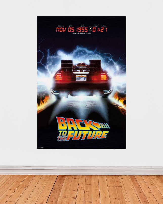 « Retour vers le futur » – Affiche culte cinéma (1985)