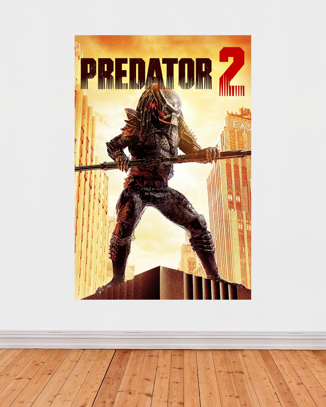 « Predator 2 » – Affiche cinéma culte de science-fiction et action (1990)