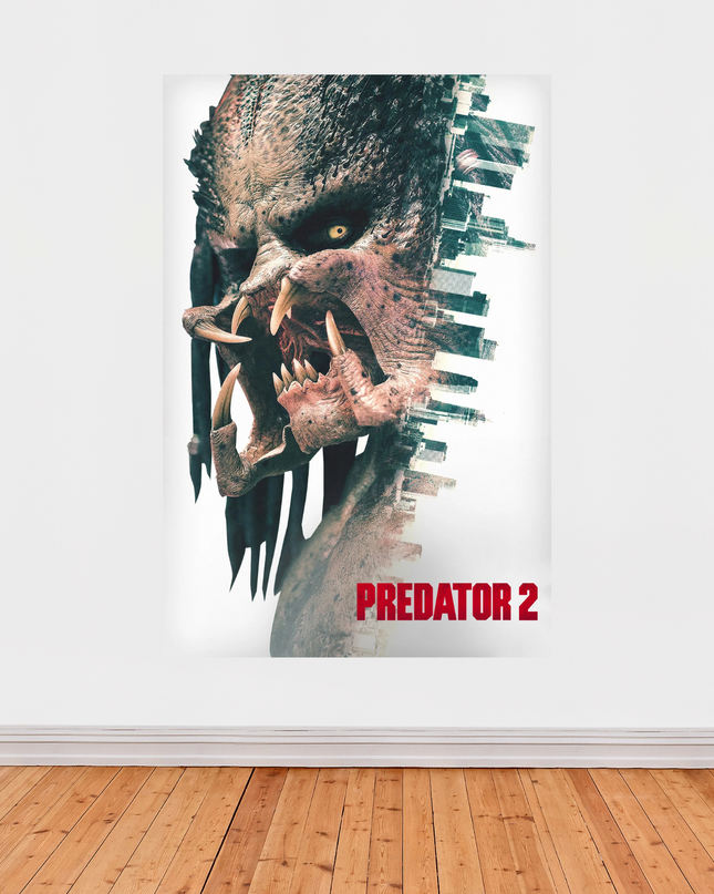 « Predator 2 » – Affiche cinéma science-fiction urbaine (1990)