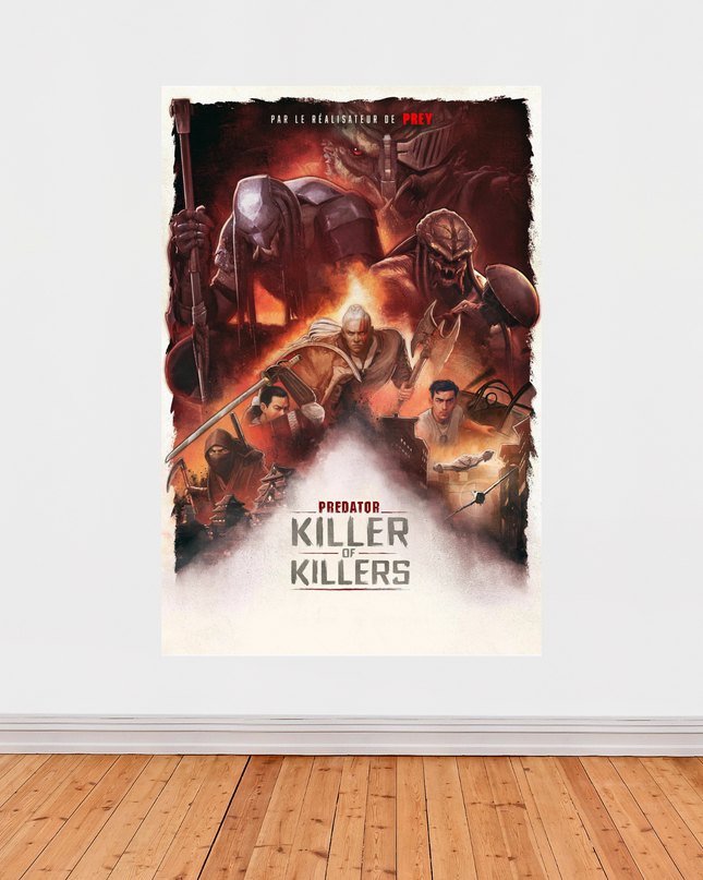 « Predator: Killer of Killers » – Affiche cinéma illustrée style épique