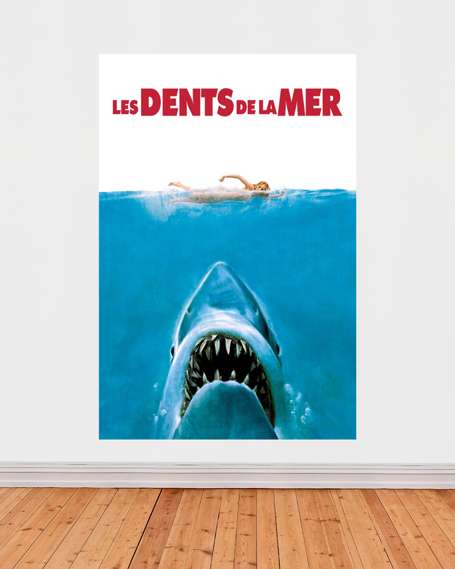 « Les Dents de la Mer » – Affiche cinéma culte (1975)