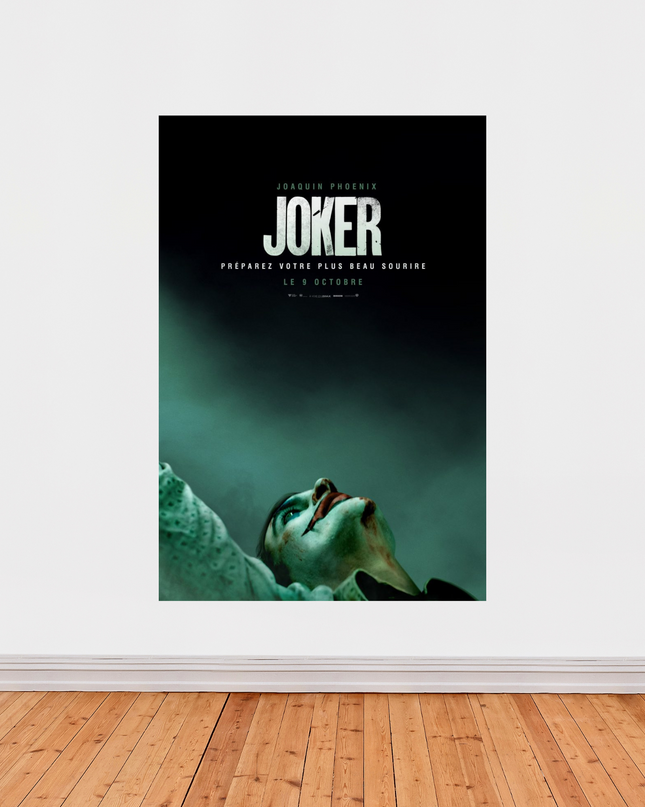 « Joker » – Affiche cinéma culte avec Joaquin Phoenix (2019)