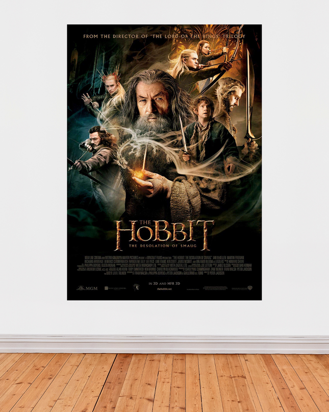 « Le Hobbit : La Désolation de Smaug » – Affiche culte cinéma (2013)