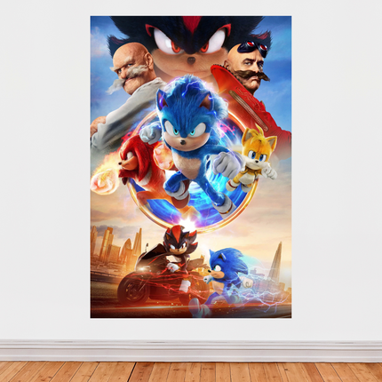 Affiche « Sonic 3 » – Vitesse, action et héros légendaires