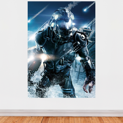 « Invasion Tactique » – Affiche futuriste de soldat cybernétique