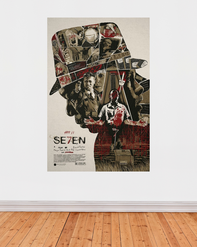 « Seven » – Affiche alternative du film culte de David Fincher (1995)