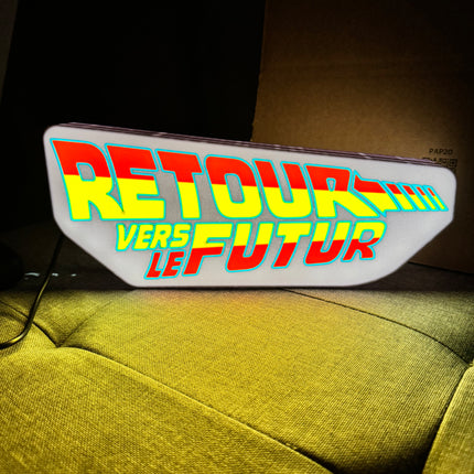Lampe Retour Vers Le Futur Blanche et Orange