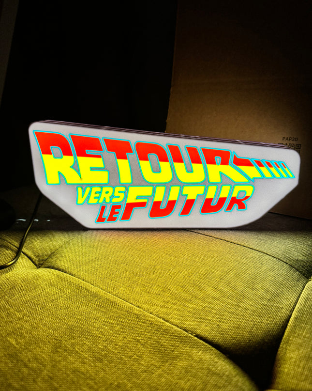 Lampe Retour Vers Le Futur Blanche et Orange