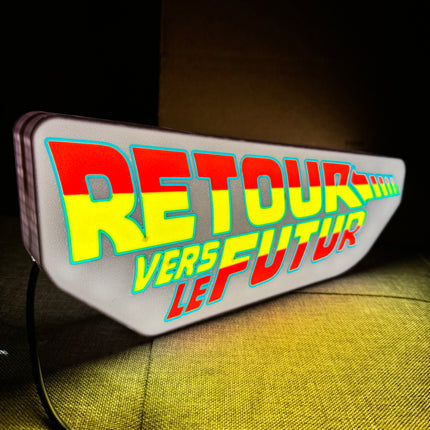Lampe Retour Vers Le Futur Blanche et Orange