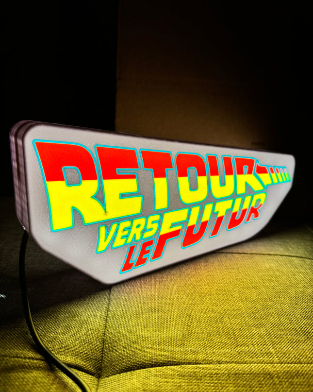 Lampe Retour Vers Le Futur Blanche et Orange