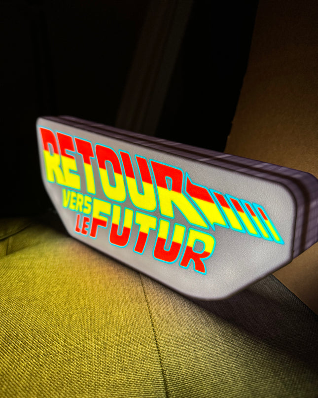 Lampe Retour Vers Le Futur Blanche et Orange