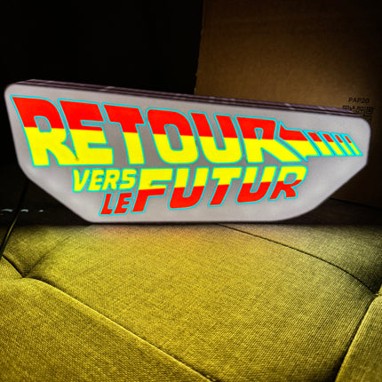 Lampe Retour Vers Le Futur Blanche et Orange