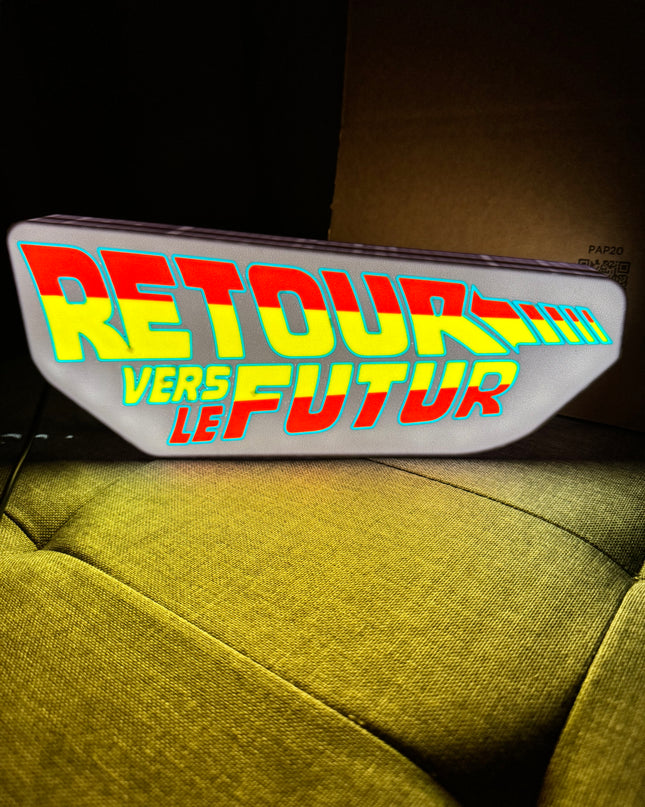 Lampe Retour Vers Le Futur Blanche et Orange