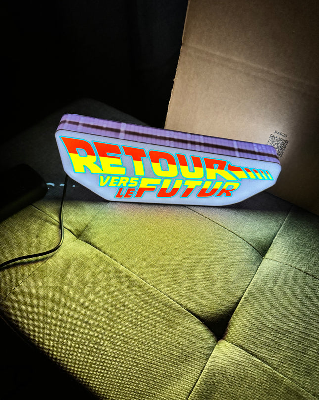 Lampe Retour Vers Le Futur Blanche et Orange