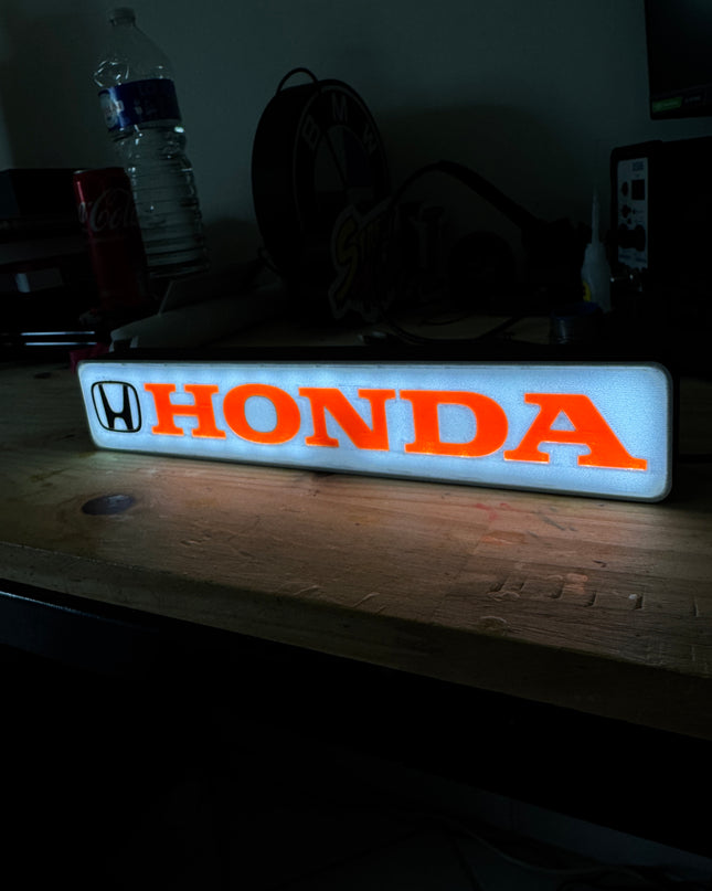 lampe LED style Honda Racing pour décoration murale
