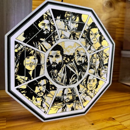lightbox 3D inspirée de la série Lost
