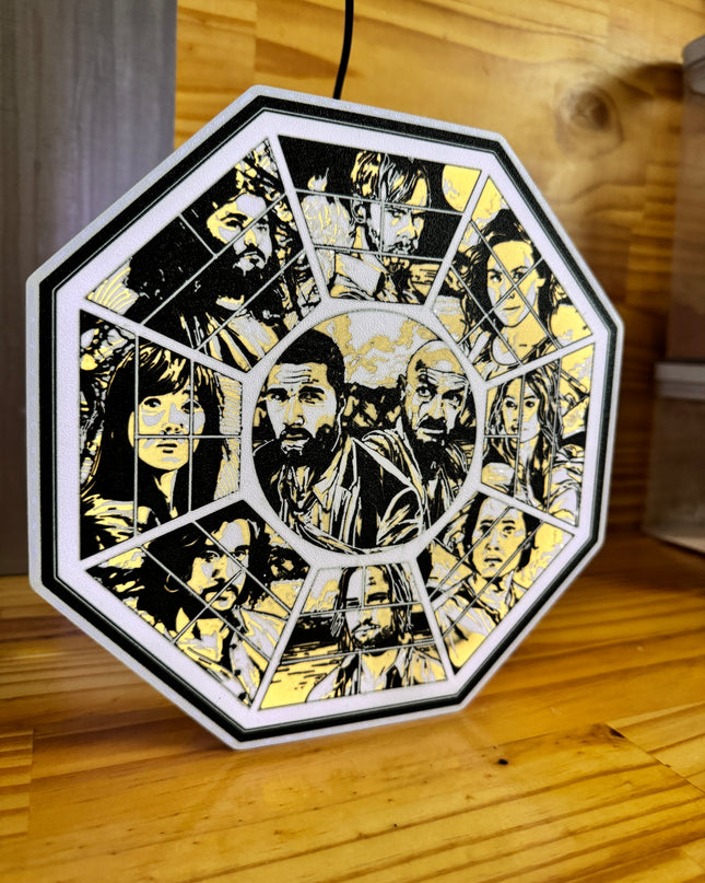 lightbox 3D inspirée de la série Lost
