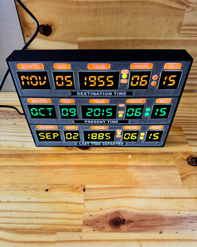horloge temporelle lumineuse en LED
