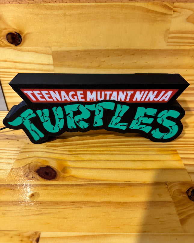 Lampe LED Tortues Ninja fond noir
