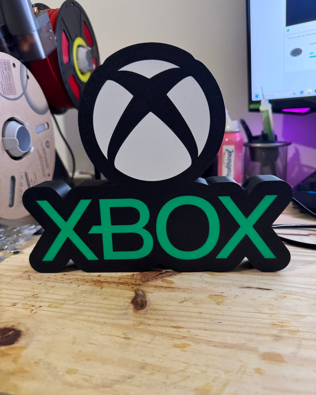 Lampe LED Xbox fond noir
