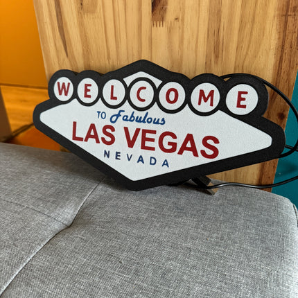 Lampe LED Las Vegas fond noir
