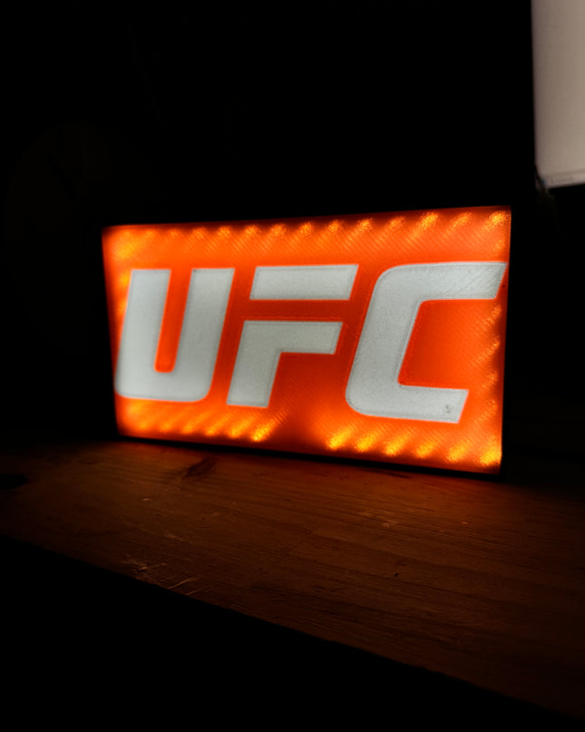 Lightbox 3D UFC octogone
