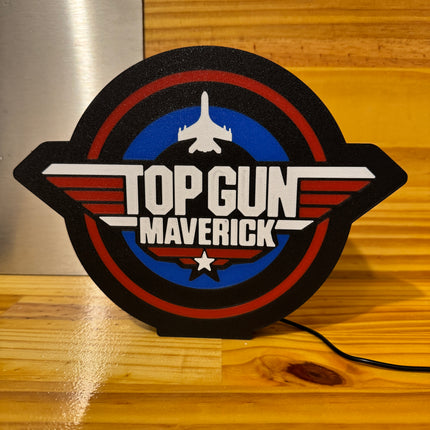 Lampe LED Top Gun Maverick fond noir
