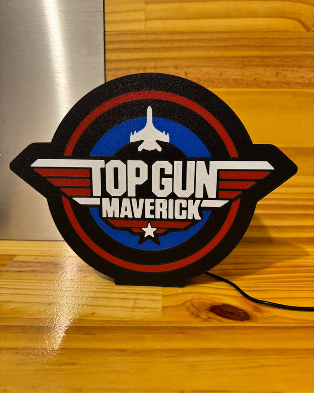 Lampe LED Top Gun Maverick fond noir
