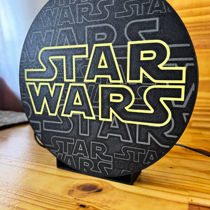 Lampe de déco galactique jaune
