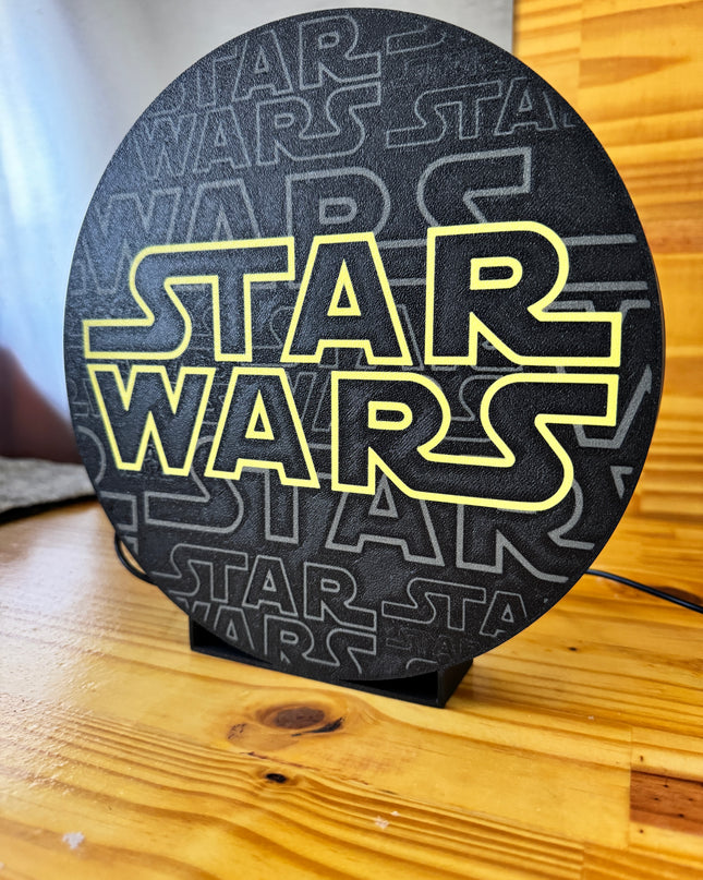 Lampe de déco galactique jaune
