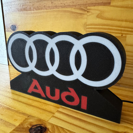 Lightbox 3D Audi logo lumineux
