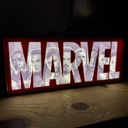 lightbox super-héros Marvel décorative
