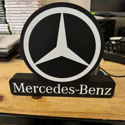 lightbox 3D Mercedes pour déco murale
