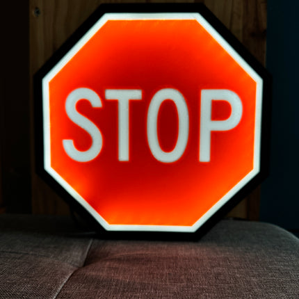 Impression 3D lampe panneau routier
