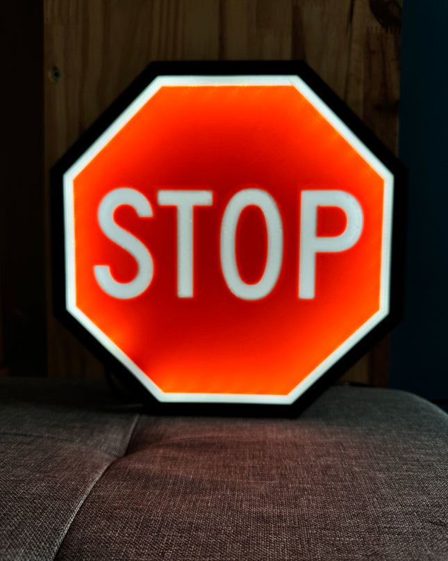 Impression 3D lampe panneau routier
