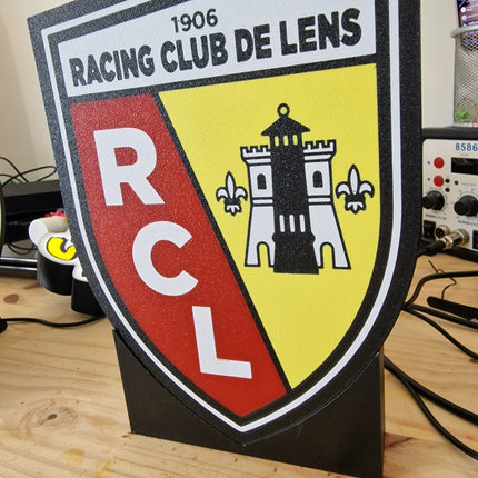 lampe LED rouge et jaune personnalisable RCL
