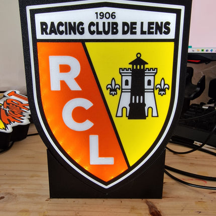 lampe 3D Racing Club de Lens pour supporters
