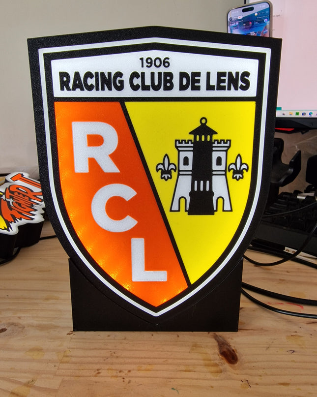 lampe 3D Racing Club de Lens pour supporters
